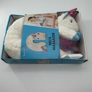 Unicorn Health Touch Plush Neck Massager Relaxes & Soothes with Vibration NIB